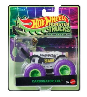 Masina Hot Wheels, Monster Truck, Glow In The Dark, Carbonator XXL, 1:64, JFX17 Masina Hot Wheels, Monster Truck, Glow In The Dark, Carbonator XXL, 1:64, JFX17