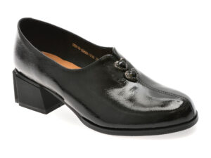 Pantofi EPICA negri, EB896, din piele naturala lacuita Pantofi EPICA negri, EB896, din piele naturala lacuita