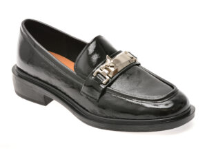 Mocasini EPICA negri, E33024A, din piele naturala lacuita Mocasini EPICA negri, E33024A, din piele naturala lacuita