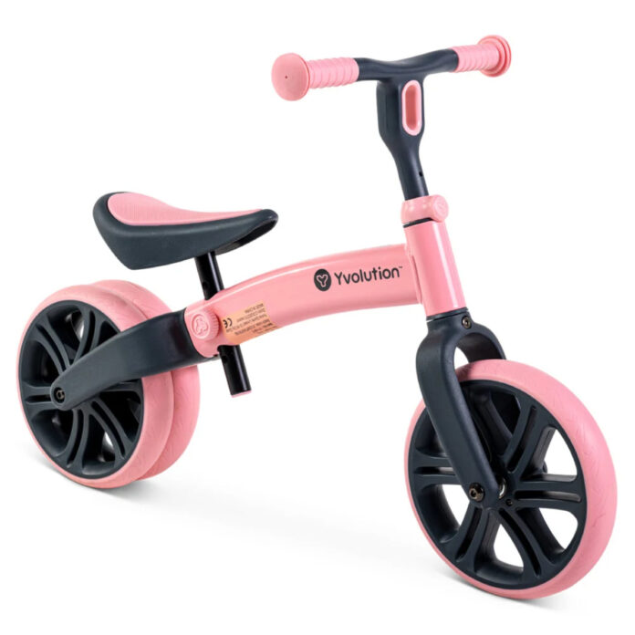 Bicicleta fara pedale Y Velo Junior, Yvolution, Pink Bicicleta fara pedale Y Velo Junior, Yvolution, Pink