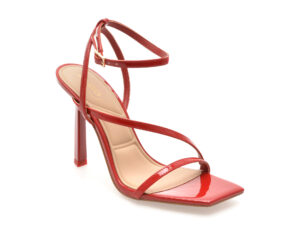 Sandale elegante ALDO rosii, SCINTILLA 600, din piele ecologica lacuita Sandale elegante ALDO rosii, SCINTILLA 600, din piele ecologica lacuita
