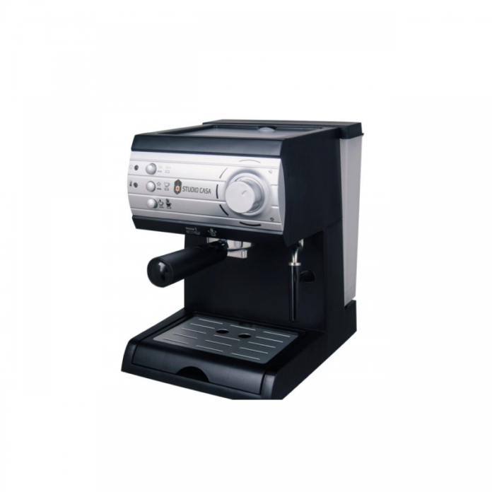 Espressor cu pompa Studio Casa SC509, 15 Bari, 1.2 L (Negru/Argintiu) Espressor cu pompa Studio Casa SC509, 15 Bari, 1.2 L (Negru/Argintiu)