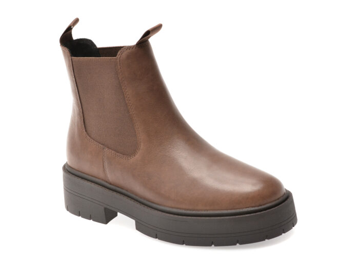 Ghete GEOX maro, D56VDA, din piele naturala Ghete GEOX maro, D56VDA, din piele naturala