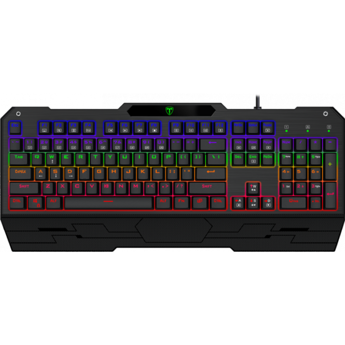 Tastatura Gaming Mecanica T-DAGGER Battleship, Iluminare LED Rainbow (Negru) Tastatura Gaming Mecanica T-DAGGER Battleship, Iluminare LED Rainbow (Negru)