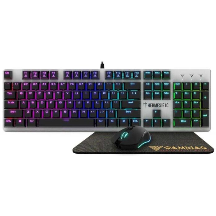 Kit tastatura si mouse Gamdias Hermes E6 Elite, Wired, USB, iluminare RGB (Negru/Gri) Kit tastatura si mouse Gamdias Hermes E6 Elite, Wired, USB, iluminare RGB (Negru/Gri)