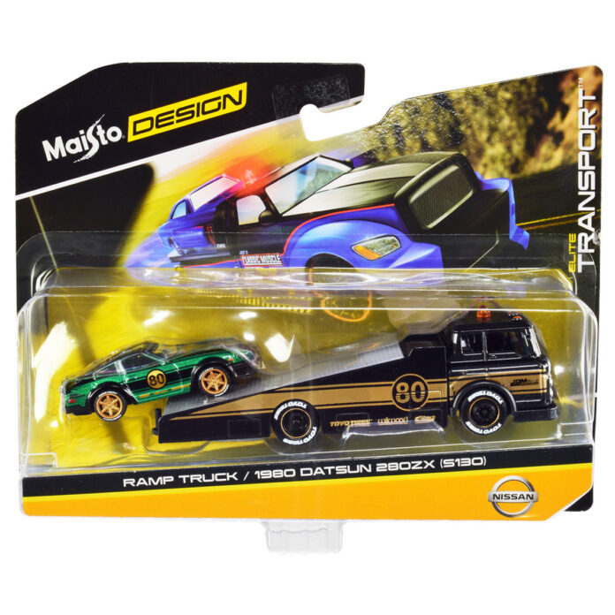 Masinuta Elite Transport Maisto, Ramp Truck si 1980 Datsun 280ZX, 1:64 Masinuta Elite Transport Maisto, Ramp Truck si 1980 Datsun 280ZX, 1:64