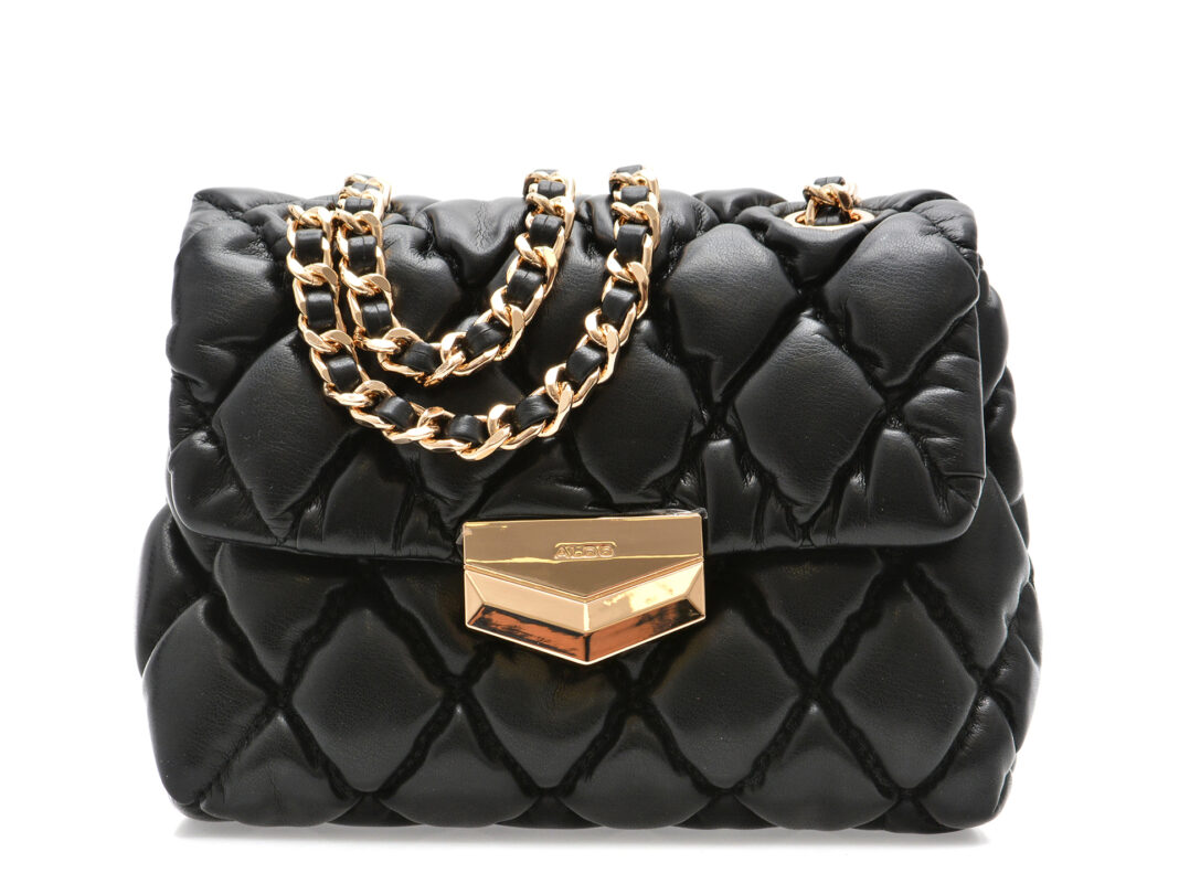 Geanta ALDO neagra, AERRIA 001, din piele ecologica Geanta ALDO neagra, AERRIA 001, din piele ecologica