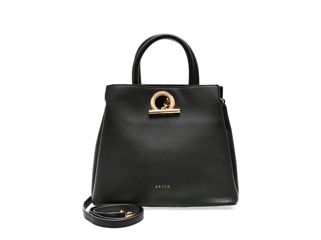 Geanta EPICA neagra, 3244, din piele ecologica Geanta EPICA neagra, 3244, din piele ecologica