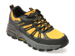 Pantofi sport SKECHERS galbeni, MAX PROTECT, din material textil Pantofi sport SKECHERS galbeni, MAX PROTECT, din material textil