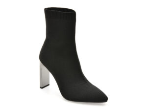 Botine elegante EPICA negre, C5595, din material textil Botine elegante EPICA negre, C5595, din material textil