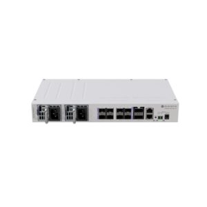 Switch rackabil cu 8 porturi SFP28 MikroTik CRS510-8XS-2XQ-IN, 2x QSFP28 100G, PoE, cu management Switch rackabil cu 8 porturi SFP28 MikroTik CRS510-8XS-2XQ-IN, 2x QSFP28 100G, PoE, cu management