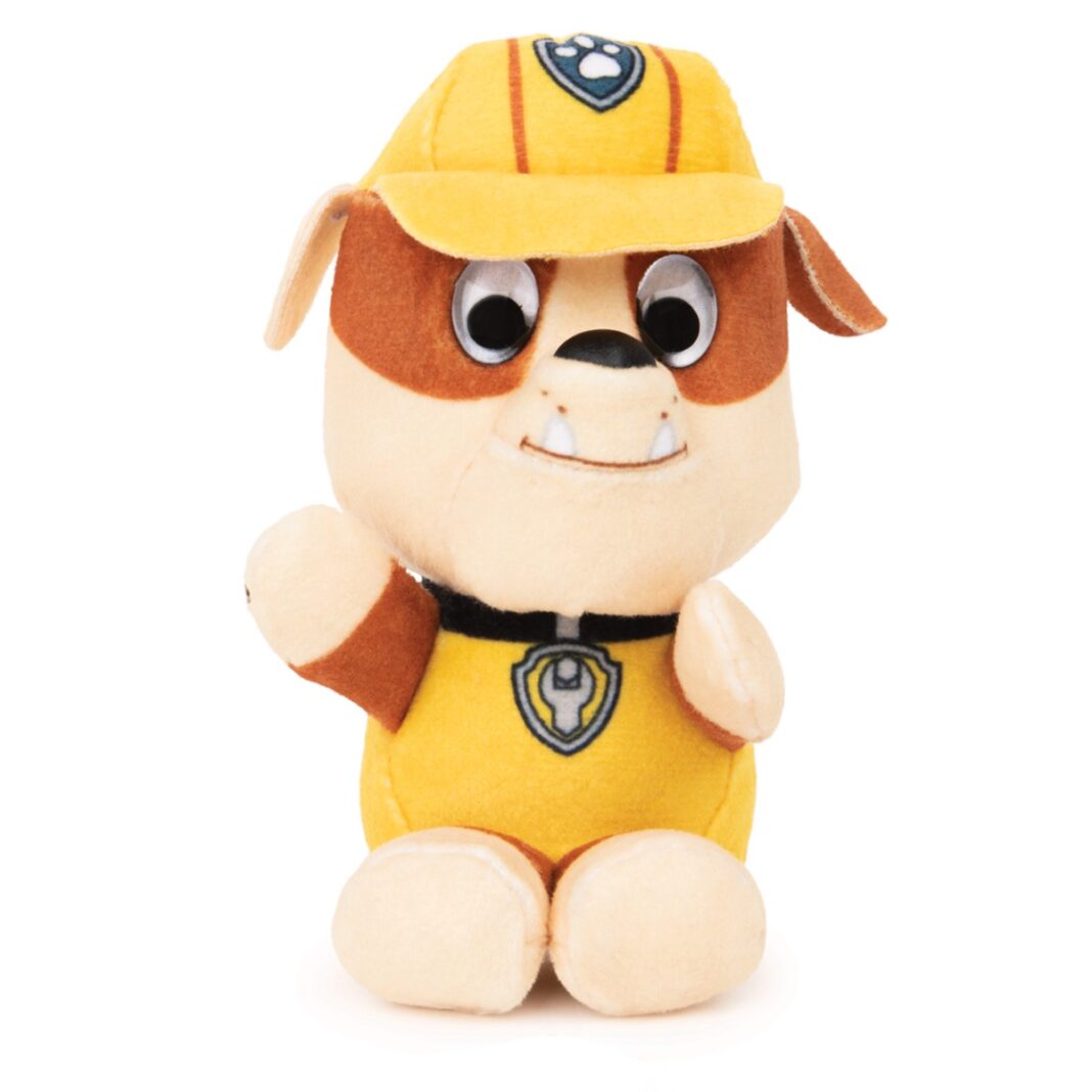 Jucarie de plus, Paw Patrol, Rubble, 9 cm, 20131891 Jucarie de plus, Paw Patrol, Rubble, 9 cm, 20131891