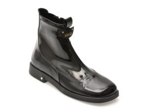 Ghete IMAGE negre, 475204, din piele naturala lacuita Ghete IMAGE negre, 475204, din piele naturala lacuita