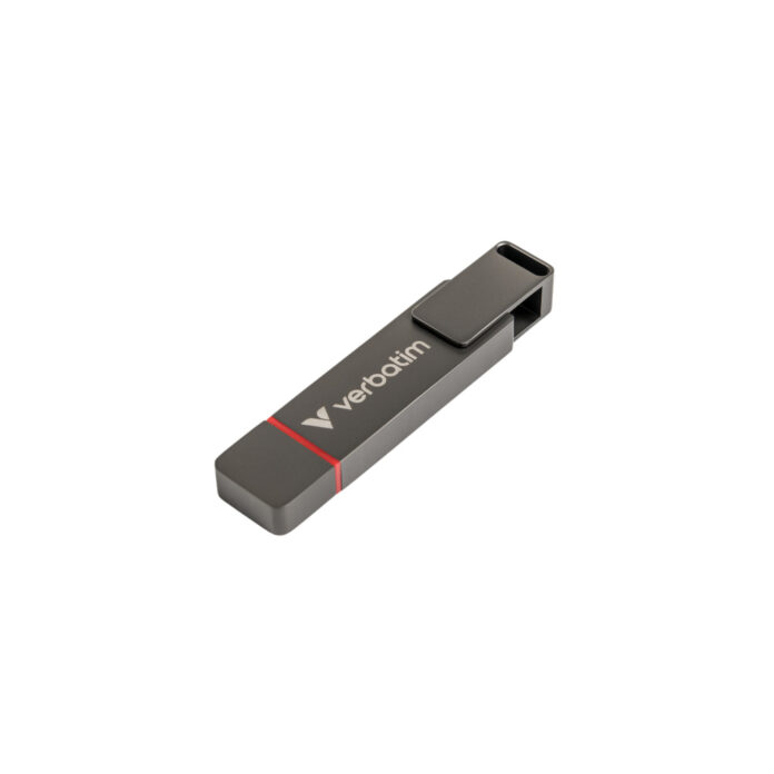 SSD Verbatim TurboMetal, 1TB, USB-C (Gri) SSD Verbatim TurboMetal, 1TB, USB-C (Gri)