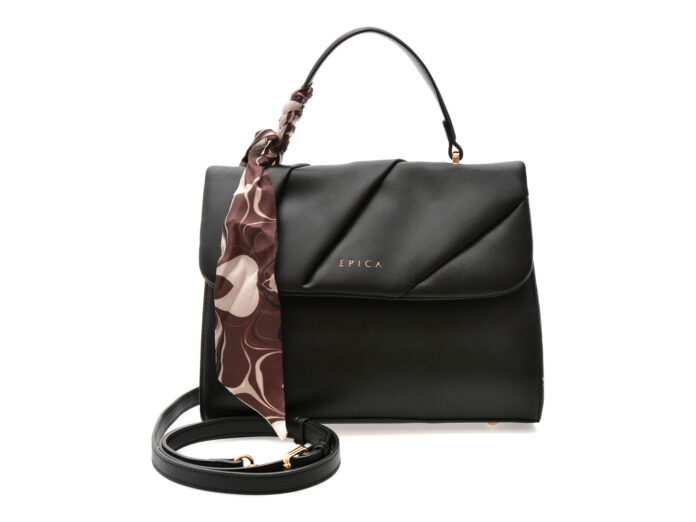 Geanta EPICA neagra, 8028, din piele ecologica Geanta EPICA neagra, 8028, din piele ecologica