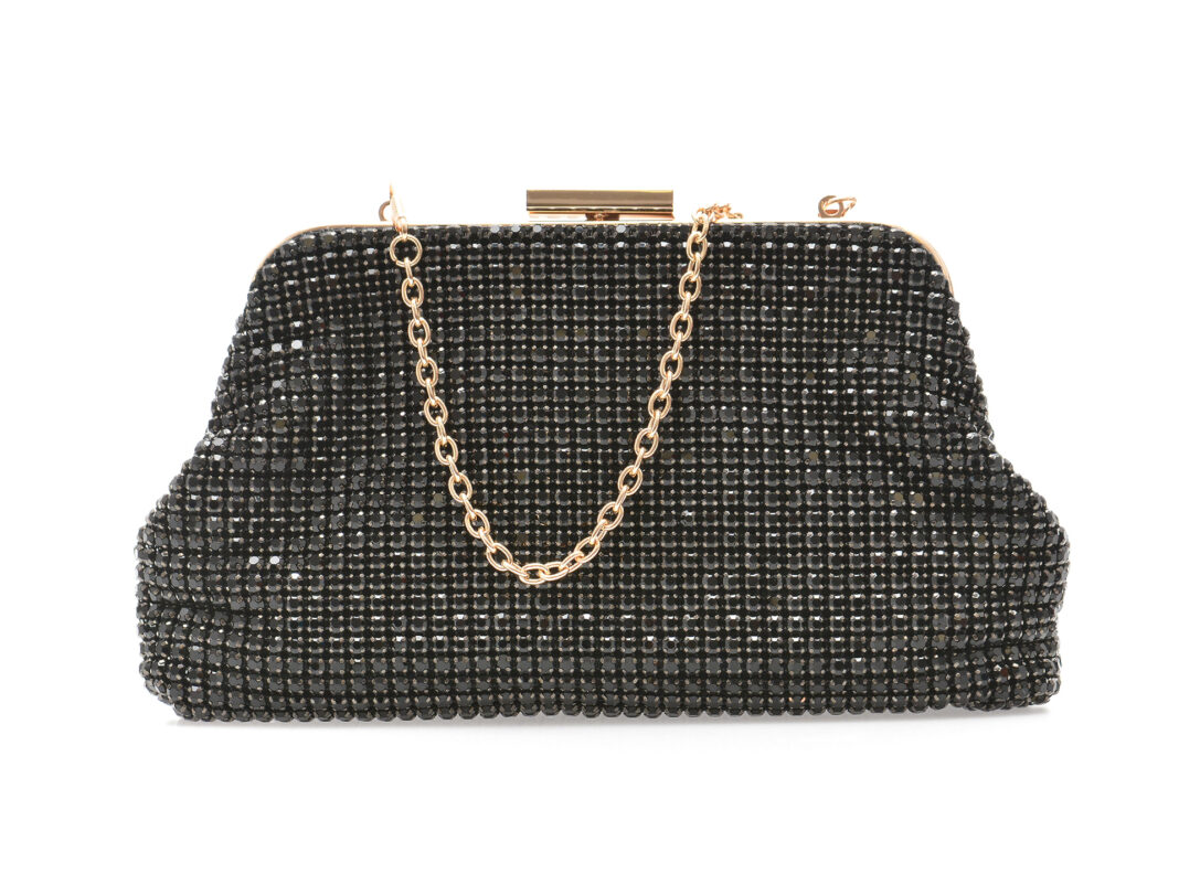 Geanta plic EPICA neagra, 8004, din material textil Geanta plic EPICA neagra, 8004, din material textil