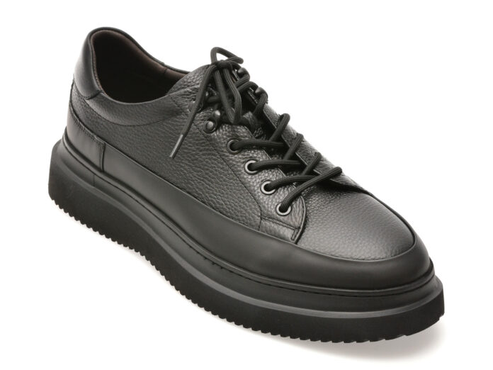 Pantofi sport EPICA negri, MU007A, din piele naturala Pantofi sport EPICA negri, MU007A, din piele naturala