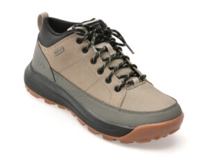 Ghete SKECHERS gri, CAMBERT, din piele naturala Ghete SKECHERS gri, CAMBERT, din piele naturala