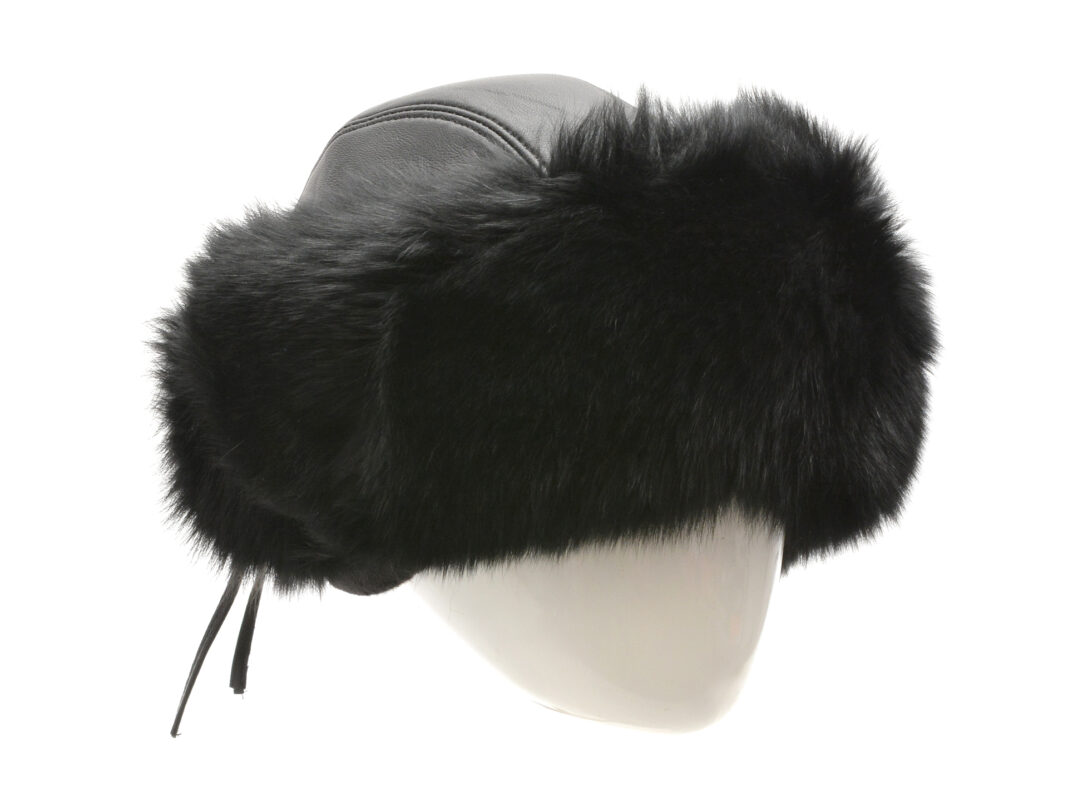 Caciula KLOP neagra, 103VIKA, din piele naturala Caciula KLOP neagra, 103VIKA, din piele naturala