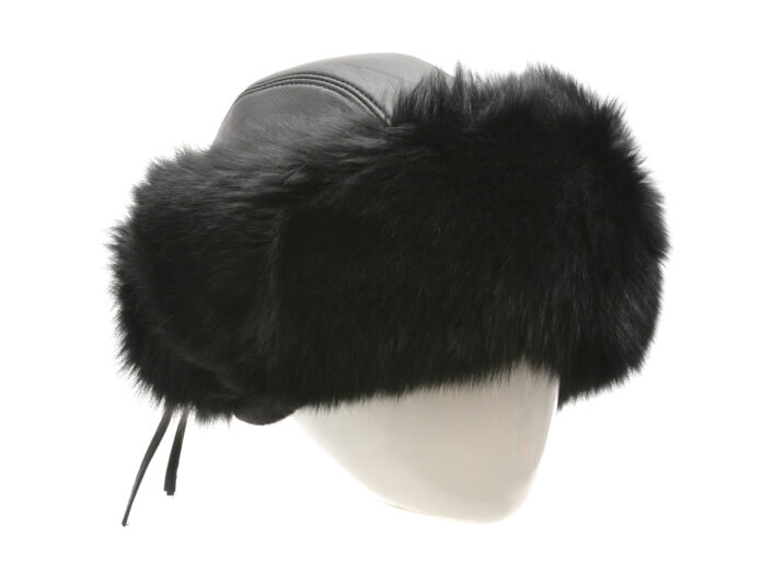 Caciula KLOP neagra, 103VIKA, din piele naturala Caciula KLOP neagra, 103VIKA, din piele naturala