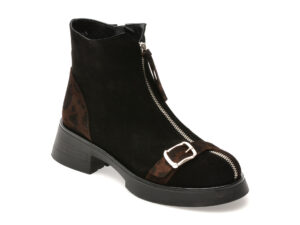 Ghete IMAGE negre, 4770050, din piele intoarsa Ghete IMAGE negre, 4770050, din piele intoarsa