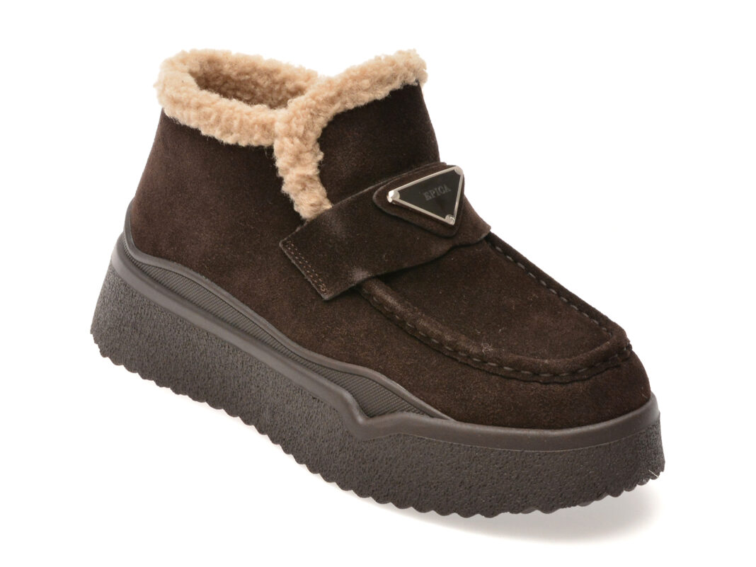 Ghete EPICA maro, 57830, din piele intoarsa Ghete EPICA maro, 57830, din piele intoarsa