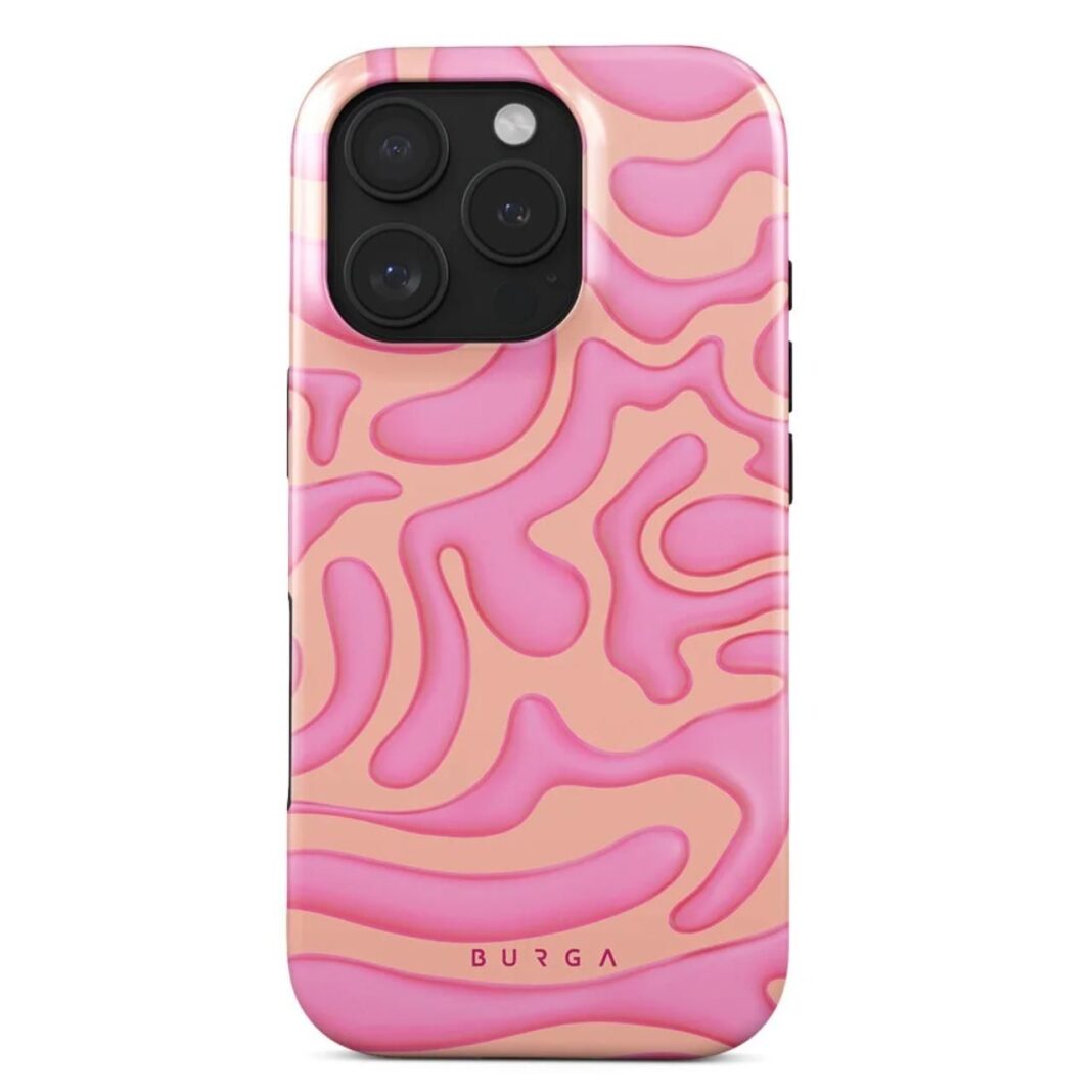 Husa Dual Layer Popsicle Burga pentru iPhone 16, Roz Husa Dual Layer Popsicle Burga pentru iPhone 16, Roz