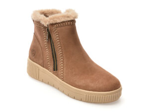 Ghete REMONTE maro, D3B70, din piele intoarsa Ghete REMONTE maro, D3B70, din piele intoarsa