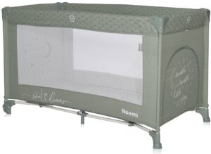Patut pliabil Lorelli, Noemi, 1 nivel, 120x60 cm, Iceberg Green Star Patut pliabil Lorelli, Noemi, 1 nivel, 120x60 cm, Iceberg Green Star