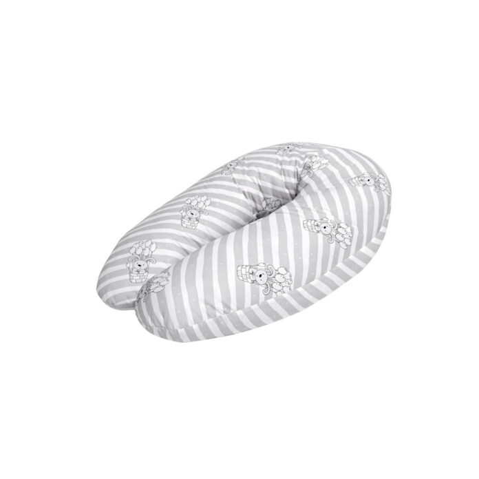 Perna multifunctionala Lorelli Grey Striped, bumbac ranforce, 190 cm Perna multifunctionala Lorelli Grey Striped, bumbac ranforce, 190 cm