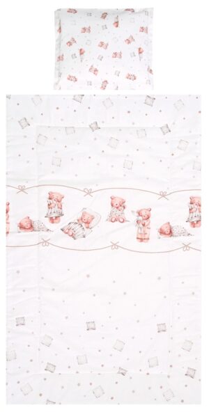 Set lenjerie pat 3 piese bumbac Ranforce Cosy, Lorelli, Bears Pillows Beige Set lenjerie pat 3 piese bumbac Ranforce Cosy, Lorelli, Bears Pillows Beige