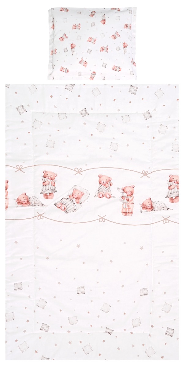 Set lenjerie pat 3 piese bumbac Ranforce Cosy, Lorelli, Bears Pillows Beige Set lenjerie pat 3 piese bumbac Ranforce Cosy, Lorelli, Bears Pillows Beige