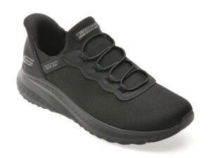 Pantofi sport SKECHERS negri, BOBS SQUAD CHAOS, din material textil Pantofi sport SKECHERS negri, BOBS SQUAD CHAOS, din material textil