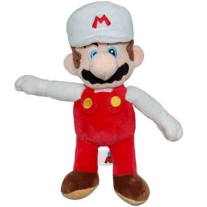 Jucarie din plus, Play by Play, Mario Fire cu sapca alba, 30 cm Jucarie din plus, Play by Play, Mario Fire cu sapca alba, 30 cm