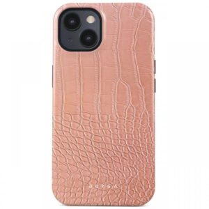 Husa Burga Dual Layer Pink Croco pentru iPhone 15 Husa Burga Dual Layer Pink Croco pentru iPhone 15
