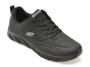 Pantofi sport SKECHERS negri, BOBS B FLEX LO, din piele ecologica Pantofi sport SKECHERS negri, BOBS B FLEX LO, din piele ecologica