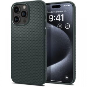 Husa Protectie Spate Spigen ACS06652 Liquid Air pentru Apple iPhone 15 Plus (Verde) Husa Protectie Spate Spigen ACS06652 Liquid Air pentru Apple iPhone 15 Plus (Verde)