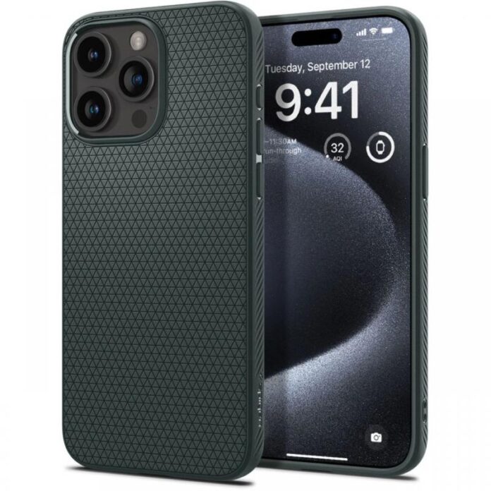 Husa Protectie Spate Spigen ACS06652 Liquid Air pentru Apple iPhone 15 Plus (Verde) Husa Protectie Spate Spigen ACS06652 Liquid Air pentru Apple iPhone 15 Plus (Verde)