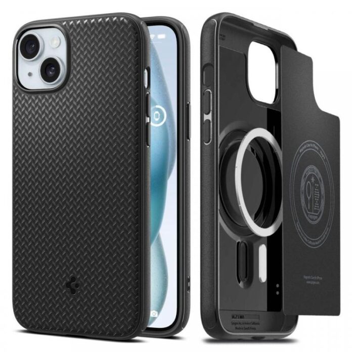 Husa protectie spate Spigen Mag Armor ACS06815, MagSafe, pentru Apple iPhone 15 (Negru) Husa protectie spate Spigen Mag Armor ACS06815, MagSafe, pentru Apple iPhone 15 (Negru)