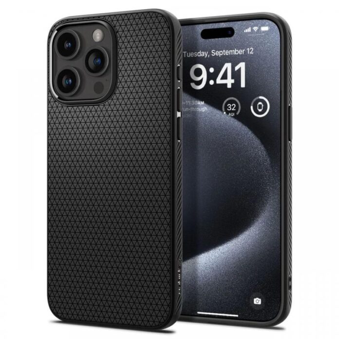 Husa pentru Apple iPhone 15 Pro, Spigen, Liquid Air Matte, Verde ACS06706 Husa pentru Apple iPhone 15 Pro, Spigen, Liquid Air Matte, Verde ACS06706