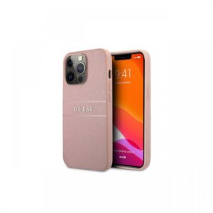 Protectie spate Guess PU Leather Saffiano pentru Apple iPhone 13 Pro (Roz) Protectie spate Guess PU Leather Saffiano pentru Apple iPhone 13 Pro (Roz)