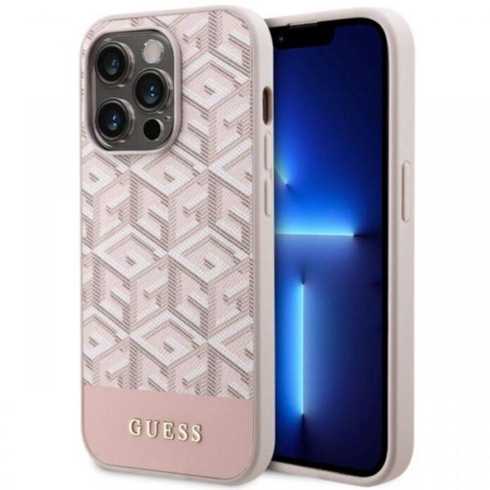 Husa Protectie Spate Guess GUHMP14LHGCFSEK GCube Stripes MagSafe pentru Apple iPhone 14 Pro (Negru) Husa Protectie Spate Guess GUHMP14LHGCFSEK GCube Stripes MagSafe pentru Apple iPhone 14 Pro (Negru)