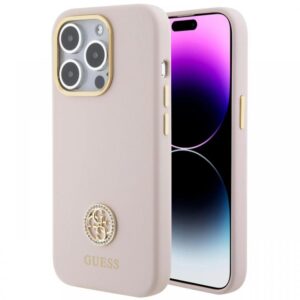 Husa Protectie Spate Guess Liquid Silicone 4G Strass Metal Logo pentru Apple iPhone 15 Pro Max (Negru) Husa Protectie Spate Guess Liquid Silicone 4G Strass Metal Logo pentru Apple iPhone 15 Pro Max (Negru)