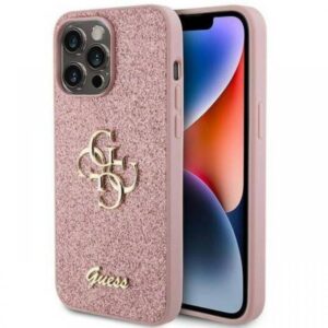 Husa Protectie Spate Guess Fixed Glitter 4G Metal Logo pentru Apple iPhone 15 Pro (Auriu) Husa Protectie Spate Guess Fixed Glitter 4G Metal Logo pentru Apple iPhone 15 Pro (Auriu)