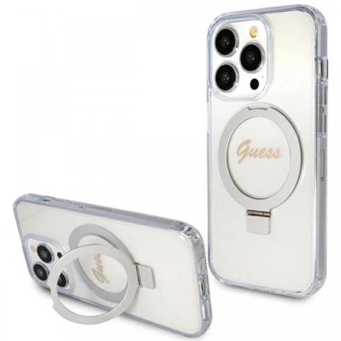 Husa MagSafe pentru Apple iPhone 16e, Guess, IML Glitter Circle, Transparenta Husa MagSafe pentru Apple iPhone 16e, Guess, IML Glitter Circle, Transparenta