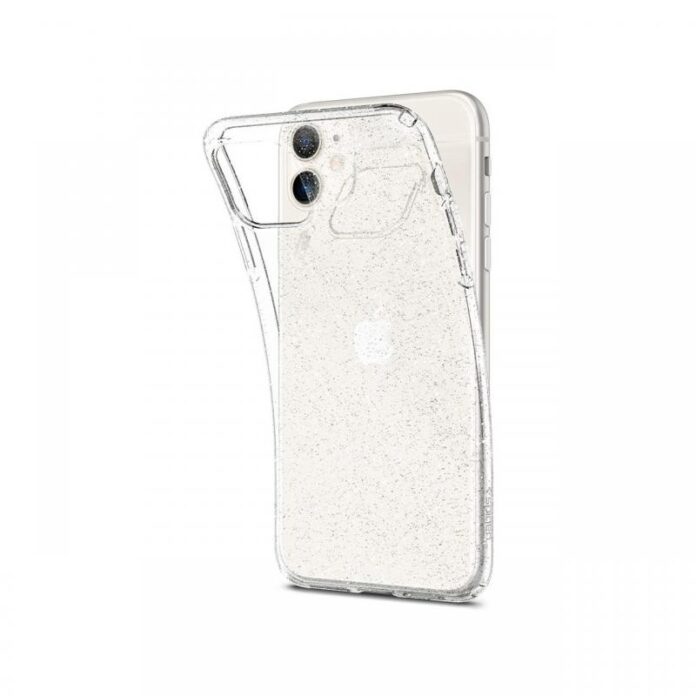 Protectie spate Spigen Liquid Crystal Glitter ACS01742 pentru iPhone 12 Mini (Transparent/Roz) Protectie spate Spigen Liquid Crystal Glitter ACS01742 pentru iPhone 12 Mini (Transparent/Roz)