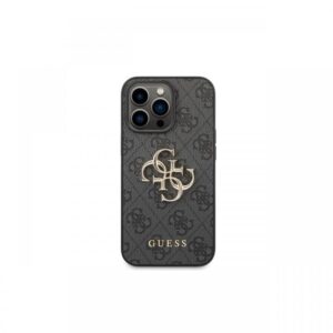 Protectie Spate Guess Leather Metal Logo pentru Apple iPhone 14 Pro Max (Negru) Protectie Spate Guess Leather Metal Logo pentru Apple iPhone 14 Pro Max (Negru)