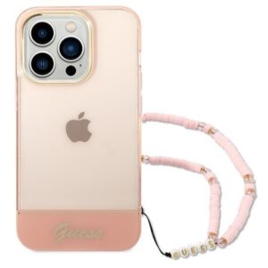 Husa Protectie Spate Guess GUHCOTSIXIVPR TPU Camera Outline Translucent Strap pentru Apple iPhone 14 Pro (Roz) Husa Protectie Spate Guess GUHCOTSIXIVPR TPU Camera Outline Translucent Strap pentru Apple iPhone 14 Pro (Roz)