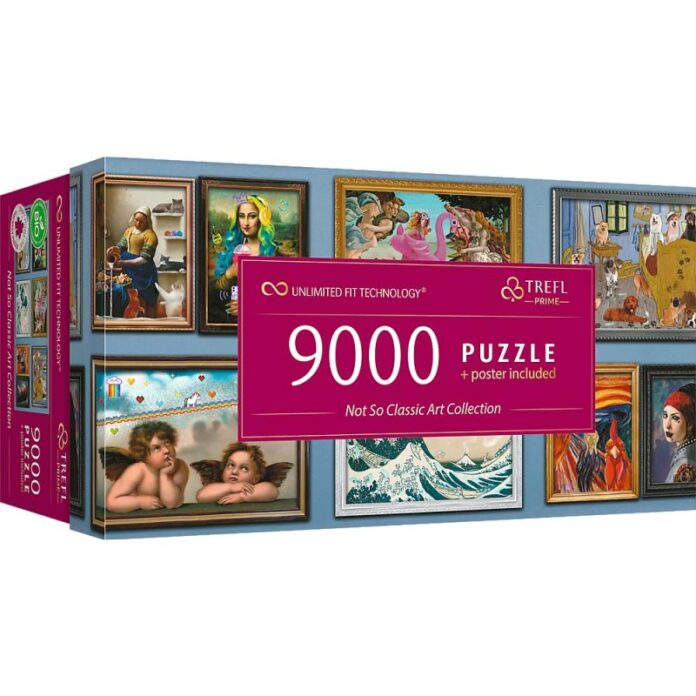 Puzzle panoramic Trefl din 9000 de piese - Opere de arta diferite Puzzle panoramic Trefl din 9000 de piese - Opere de arta diferite