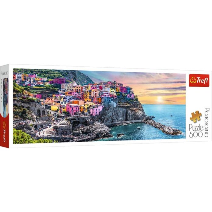 Puzzle Trefl 500 piese - Panorama orasul Vernazza Puzzle Trefl 500 piese - Panorama orasul Vernazza